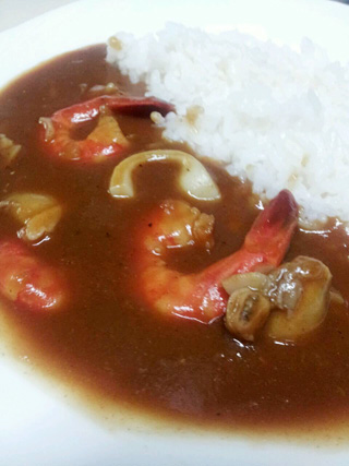 マリン馬 シーフードカレー